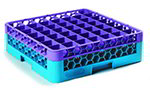 Carlisle RG491C414 49-Compartment Glass Rack, 4-4/5-in H, 1-Extender, Lavender/Blue