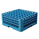 Carlisle RG49314 49-Compartment Glass Rack, 7-9/10-in Height, 3-Extenders, Blue