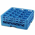 Carlisle RW20114 20-Compartment Dishwasher Rack w/ 2-Extenders & 4-Handles, Blue