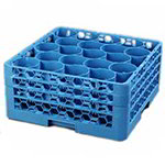 Carlisle RW20-214 Full-Size Dishwasher Glass Rack, 20-compartment, NSF, Blue