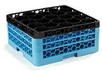 Carlisle RW303C436 30-Compartment Rack w/ 4-Extenders, Blue/Black