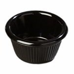 Carlisle S27903 2-oz Fluted Ramekin, NSF, Black