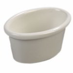 Carlisle S31442 4-oz Oval Melamine Ramekin, Bone