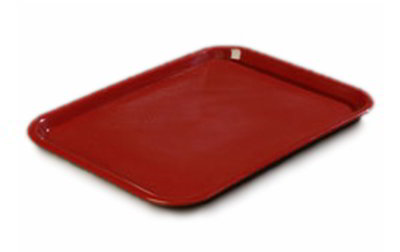 Carlisle SCT121661 Cafe Tray, Rectangular 16 x 12 in, Polypropylene, Burgundy