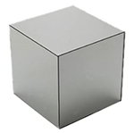 Carlisle SMMC1023 Mirror Finish Acrylic Square Cube, 10-in