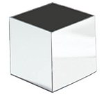 Carlisle SMMC823 Mirror Finish Acrylic Square Cube, 8-in
