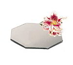 Carlisle SMOC3223 32-in Mirror Finish Octagonal Display Tray, Lightweight Acrylic