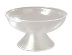 Carlisle SP2207 24-qt Pedestal Punch Bowl - Pebbled, Acrylic, Clear