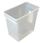 Carlisle ST162930 Square Food Storage Container, Polypropylene, Translucent, 18-qt
