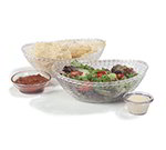 Carlisle WB96507 9-in Oval Acrylic Basket w/ Wicker Weave Pattern