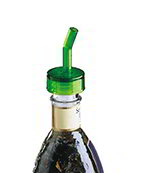 Carlisle WP2800 Free Flowing Liquor Pourer w/ Green Spout & Green Collar