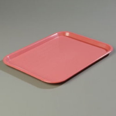 Fast Food Tray, Rectangular, 10 x 14 in, Polypropylene, Mauve