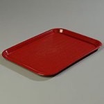 16x12-in Rectangular Cafe Tray, Polypropylene, Burgundy