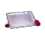 Carlisle 608918 21 x 15-in Serving Tray w/ Ornate Border, Chrome Plated