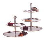 Carlisle 609170 20-in Display Stand w/ 3-Tiers, Stainless