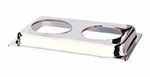 Carlisle 609852 2-Hole Adaptor Plate For Chafer, Stainless