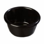 Carlisle S28003 3-oz Smooth Melamine Ramekin, Black