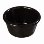 Carlisle S28503 4-oz Smooth Melamine Ramekin, Black
