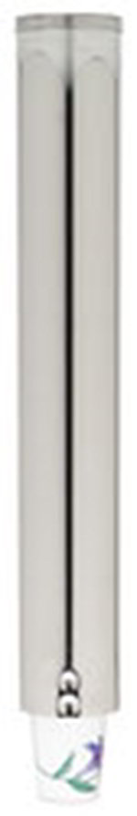 Carlisle 38820C Small Gravity Feed Cup Dispenser For 6-11-oz Cups, Stainless