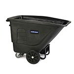 Carlisle TT005-03 Utility Duty Mobile Tilt Truck, 1/2-Yard, 400-lb Capacity, Black
