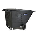 Carlisle TT010-03 Utility Duty Mobile Tilt Truck, 1-Yard, 825-lb Capacity, Black