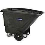 Carlisle TT105-03 Standard Duty Mobile Tilt Truck, 1/2-Yard, 825-lb Capacity, Black