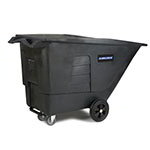 Carlisle TT110-03 Standard Duty Mobile Tilt Truck, 1-Yard, 1200-lb Capacity, Black