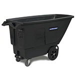 Carlisle TT175-03 Utility Duty Mobile Tilt Truck, 3/4-Yard, 825-lb Capacity, Black