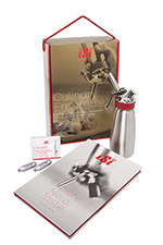 ISI 1616 Gourmet Whip Gift Set, Includes Pint Whip, 10 Pack Chargers & Cookbook