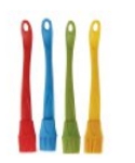 ISI B21145 (6) Color Coded Basting Brush Sets, Red, Midnight Blue, Yellow, Wasabi