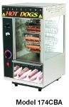 Star Manufacturing 174CBA Hot Dog Broiler w/Bun Warmer, Cradle Type, 18- Dog/12-Bun