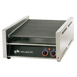 Star Manufacturing 30C Hot Dog Grill, Slanted Chrome Rollers, 30-Hot Dogs