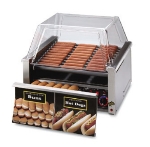 Star Manufacturing 30SCBD-230 Hot Dog Grill, Super Turn Rollers, 30 Hot Dog & 32 Bun, Export