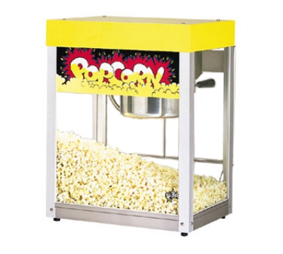 Star Manufacturing 39A-230 Popcorn Popper w/ 6-oz Kettle, (135) 1-oz Servings, Yellow, Export