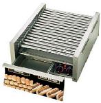 Star Manufacturing 45SCBD Hot Dog Grill, w/ Drawer & Non Stick Rollers, 45-Dogs/ 32-Bun
