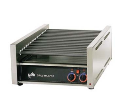 Star Manufacturing 45SCE-230 Hot Dog Grill w/ Super Turn Rollers, 45 Hot Dog Capacity, Export