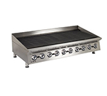 Star Manufacturing 8060CBA NG 60-in Lava Rock Charbroiler w/ Manual Controls & Splash Guard, 200000-BTU