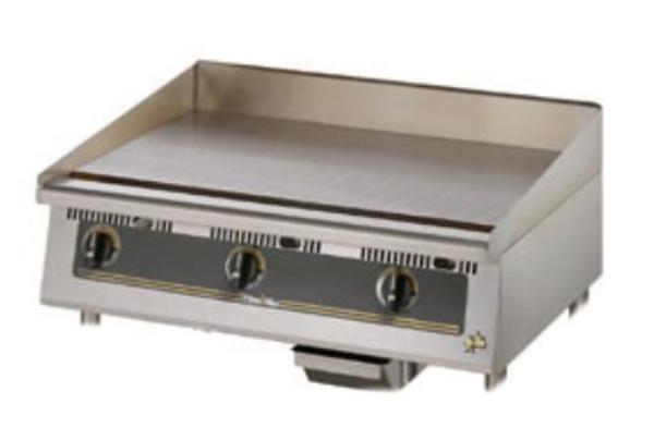 Star Manufacturing 824T Griddle, Gas, 24-in, 1-in Steel Plate, Throttling Thermostat