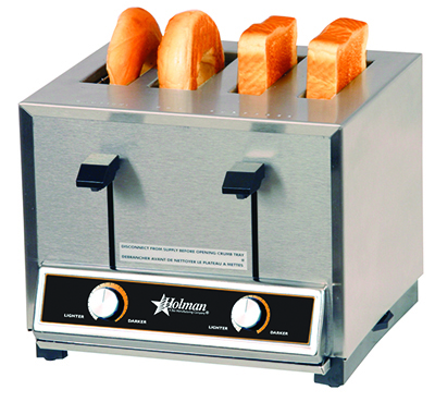 Star Manufacturing CT4208240 Toaster, Pop-Up, 4-Slice, 1-Side Bagel, 1-Side Toast, 208/240 V