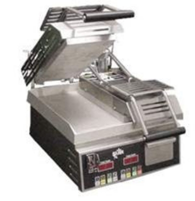 Star Manufacturing GR14STE-230 Two-Sided Grill, 14 x 14-in Cast Aluminum Plates, Export