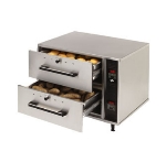 Star Manufacturing SDW2N-230 Freestanding Narrow Warming Drawer w/ 2 Drawers, Stainless, Export