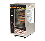 Star Manufacturing 174CBA-230 Hot Dog Broiler w/ Cradle & Bun Warmer,18-Dogs & 12-Buns, Export