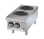 Star Manufacturing 502CF Countertop Hotplate - 2-Burner, Infinite Heat Control