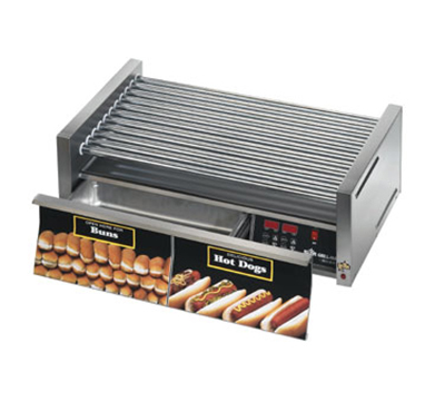 Star Manufacturing 50CBDE Hot Dog Grill, Bun Drawer, Duratec Rollers, 50-Dog/48-Buns