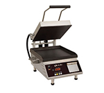 Star Manufacturing GR14IE Panini Grill, 2-Sided w/ Smooth Iron Plates, 14x14-in, 1800-watts, 208/240/1 V