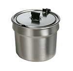 Star Manufacturing SSB11H SS Bowl Inset, W/Hinged Lid, 11 qt, For Star 11RW, 11WL Model Warmers