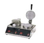 Star Manufacturing SWB7R2E-230 Double Waffle Baker w/ 7-in Round Grid, Export