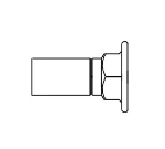 T&S Brass B-0446 Inlet Extension, Adds 2-3/4 in to Faucets, 1/2 IPS Inlets