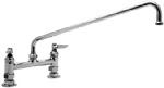 T&S Brass B-0221 Deck Mixing Faucet w/ 12-in Swing Nozzle, 8-in Center