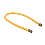 T&S Brass HG-SD-48 Safe-T-Link Gas Connector Kit, 48 in L SS Braid, Extruded Coating